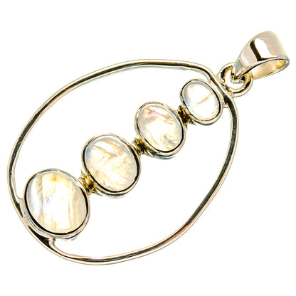 Rainbow Moonstone Pendants handcrafted by Ana Silver Co - PD24883 - Photo 2