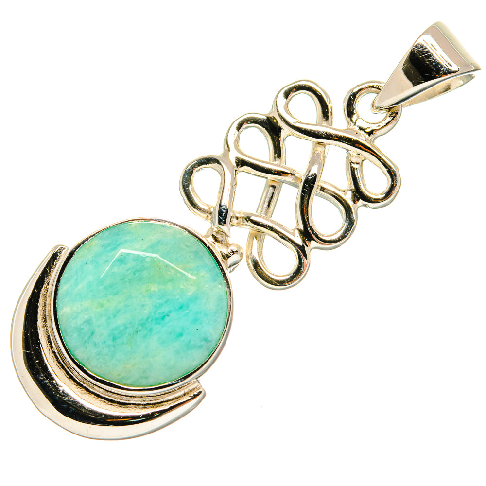 Amazonite Pendants handcrafted by Ana Silver Co - PD24899 - Photo 2