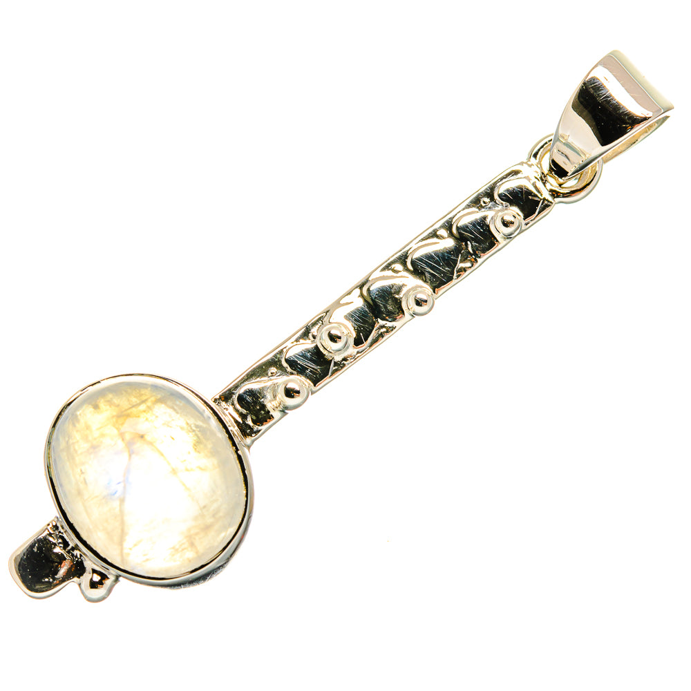 Rainbow Moonstone Pendants handcrafted by Ana Silver Co - PD24902 - Photo 2