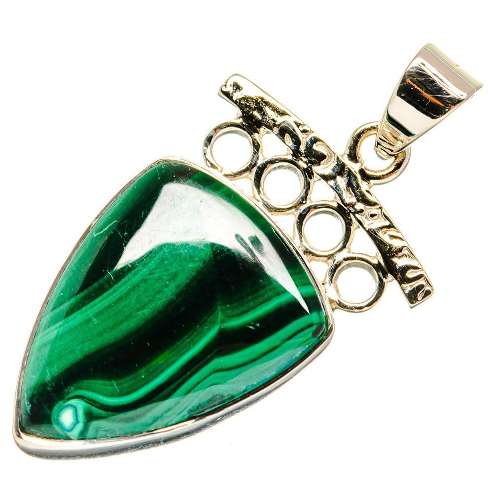 Malachite Pendants handcrafted by Ana Silver Co - PD24917 - Photo 2
