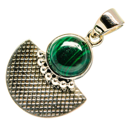 Malachite Pendants handcrafted by Ana Silver Co - PD24922 - Photo 2