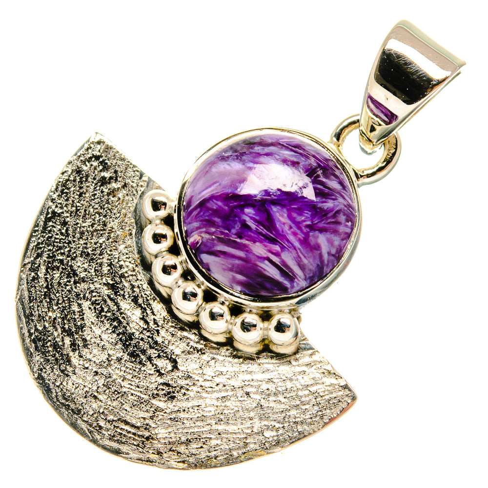 Charoite Pendants handcrafted by Ana Silver Co - PD24923 - Photo 2