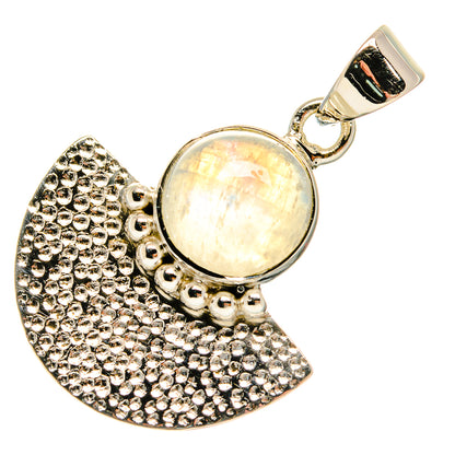 Rainbow Moonstone Pendants handcrafted by Ana Silver Co - PD24925 - Photo 2