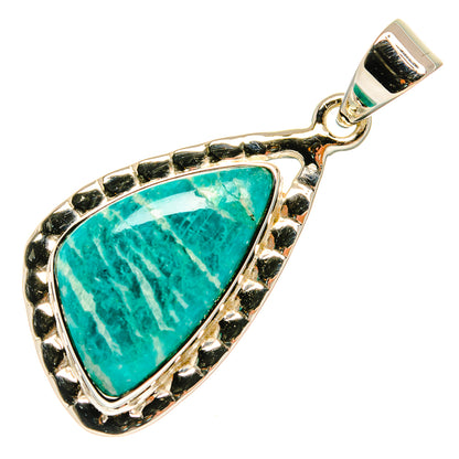 Amazonite Pendants handcrafted by Ana Silver Co - PD24927 - Photo 2