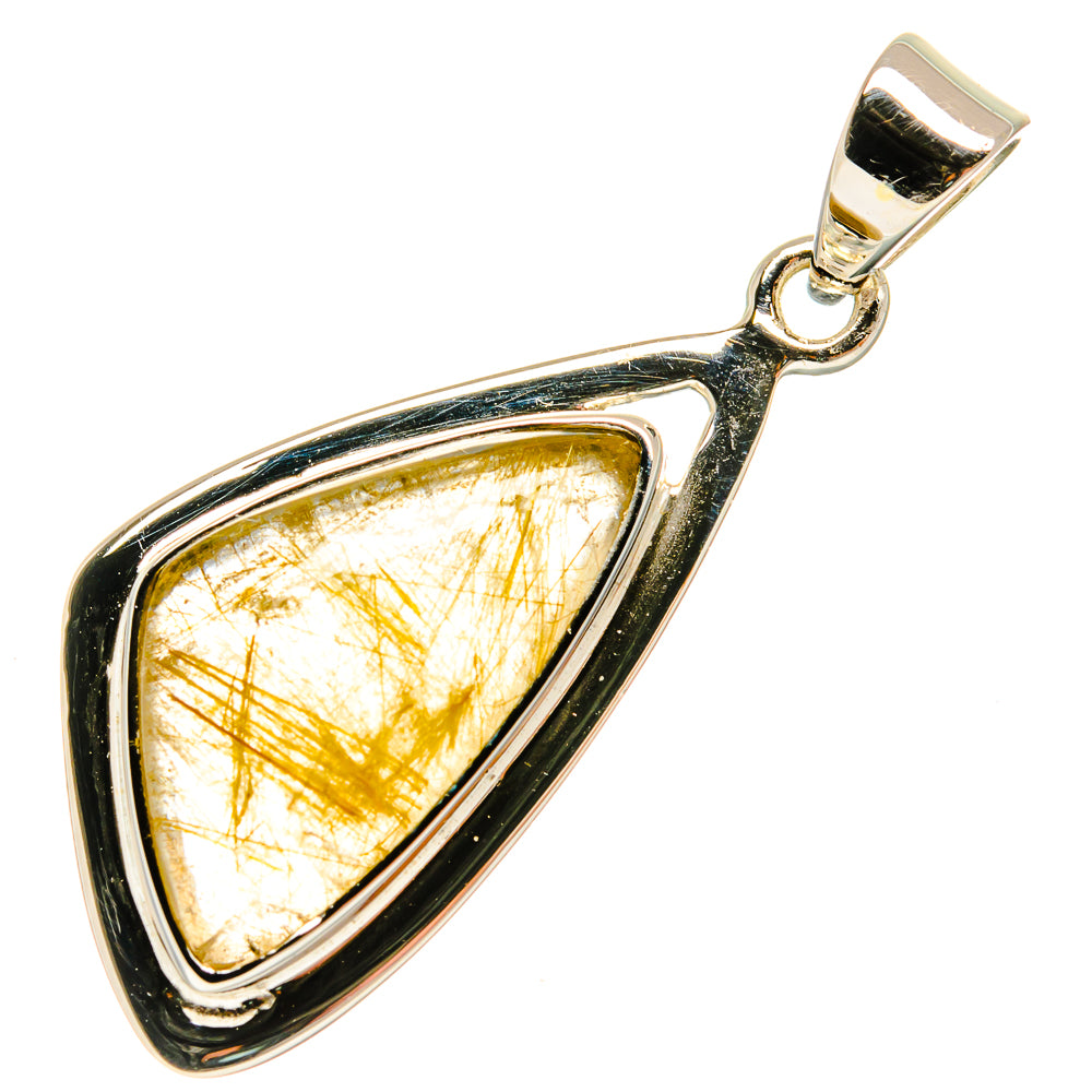 Rutilated Quartz Pendants handcrafted by Ana Silver Co - PD24929 - Photo 2