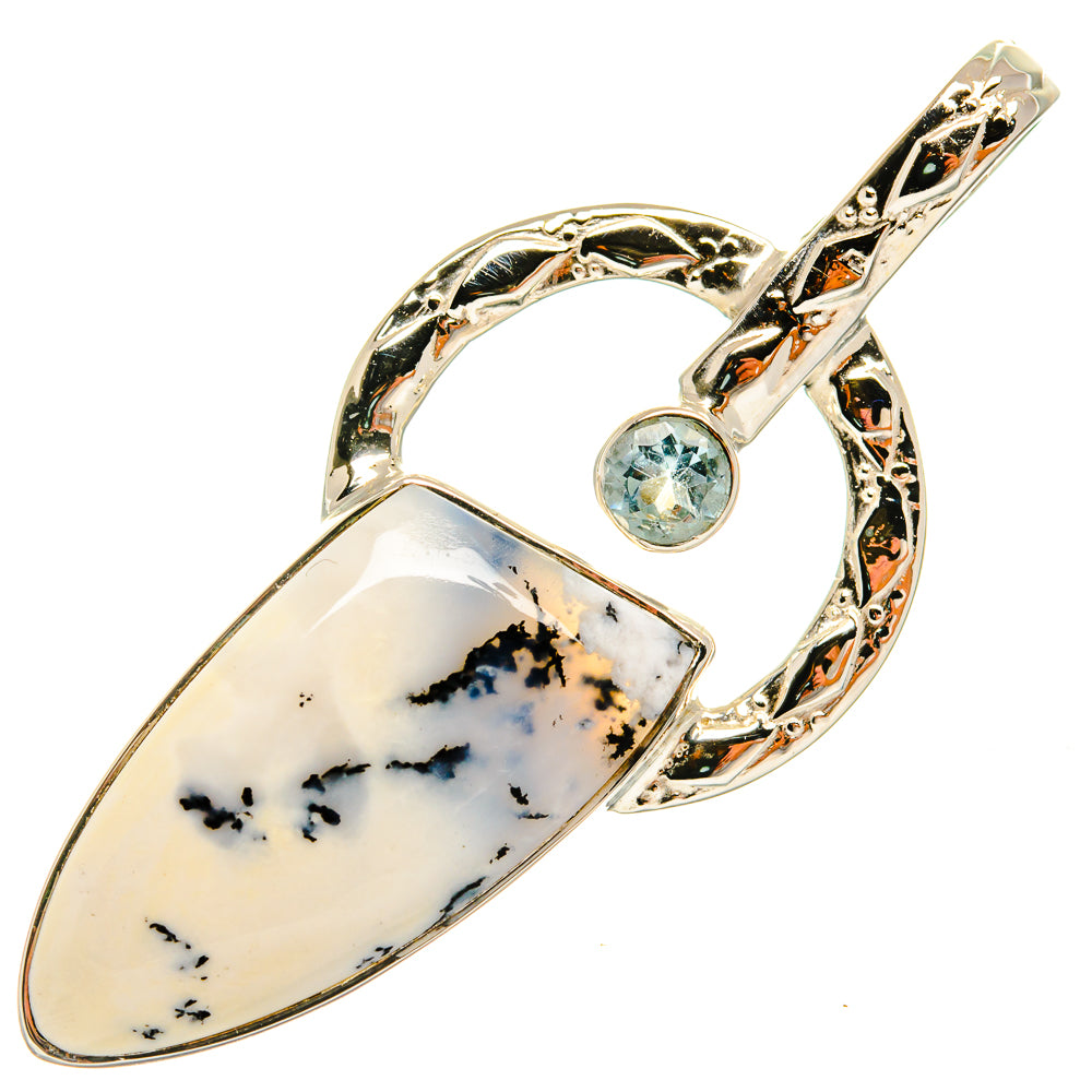 Dendritic Opal Pendants handcrafted by Ana Silver Co - PD24936 - Photo 2