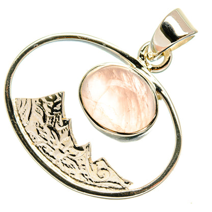 Rose Quartz Pendants handcrafted by Ana Silver Co - PD24941 - Photo 2