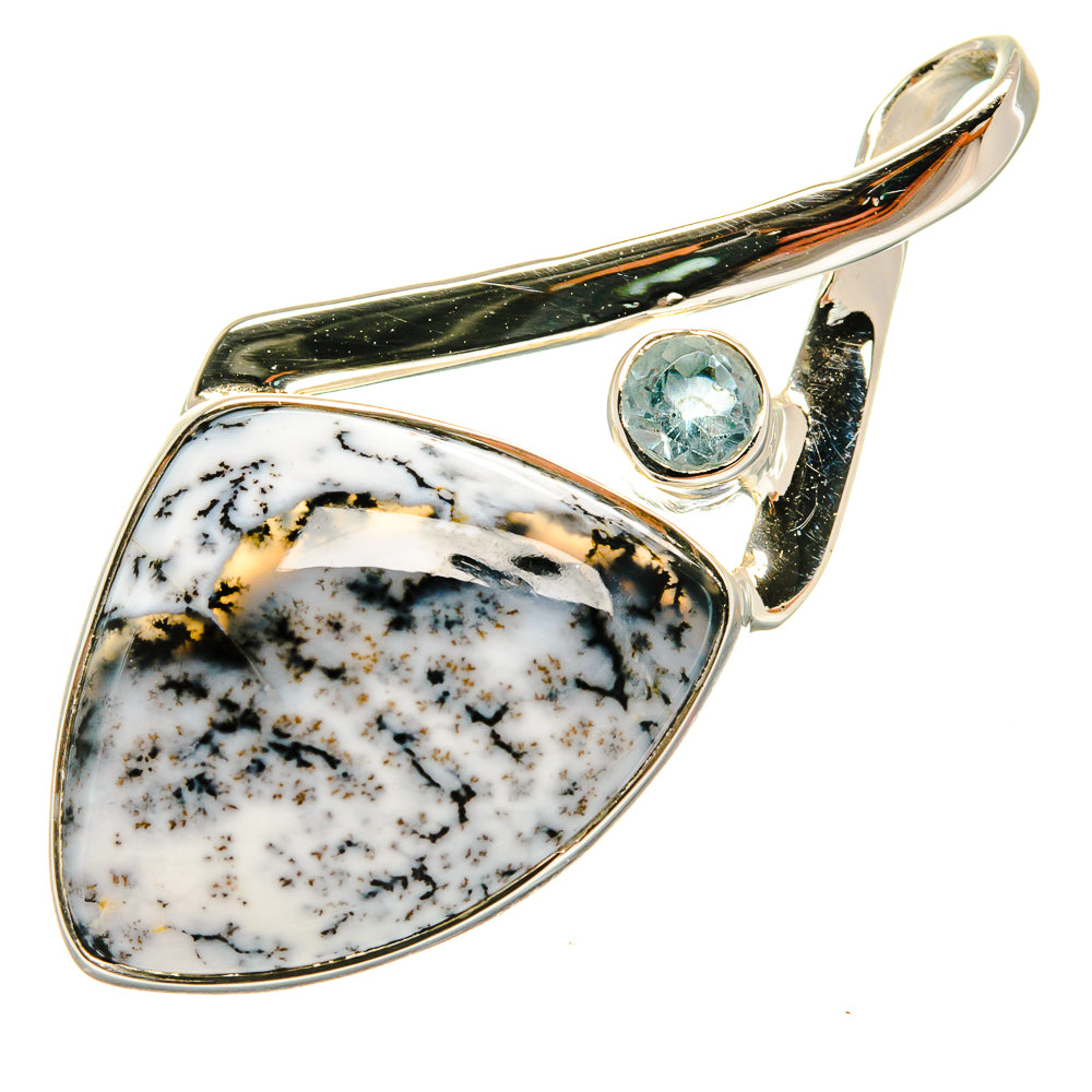 Dendritic Opal Pendants handcrafted by Ana Silver Co - PD24946 - Photo 2