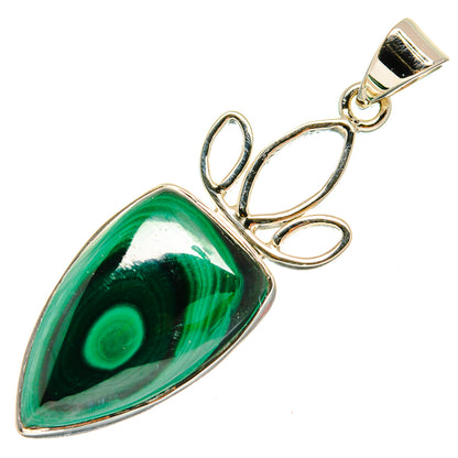Malachite Pendants handcrafted by Ana Silver Co - PD24956 - Photo 2