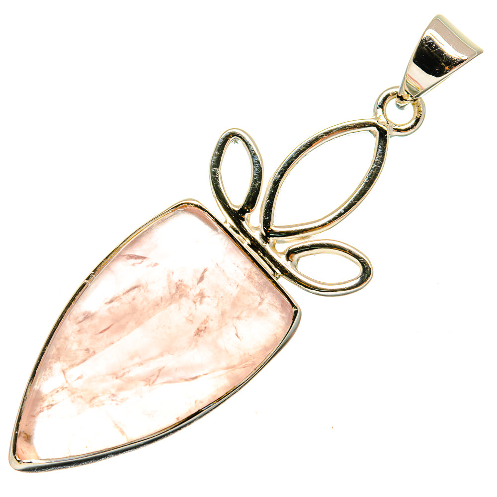 Rose Quartz Pendants handcrafted by Ana Silver Co - PD24957 - Photo 2