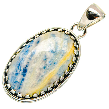 Blue Scheelite Pendants handcrafted by Ana Silver Co - PD24960 - Photo 2