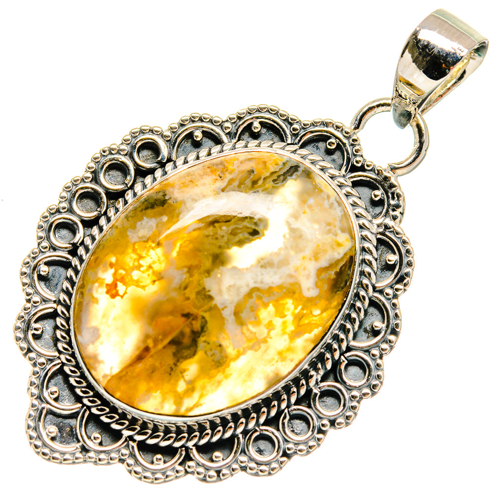 Ocean Jasper Pendants handcrafted by Ana Silver Co - PD24970 - Photo 2
