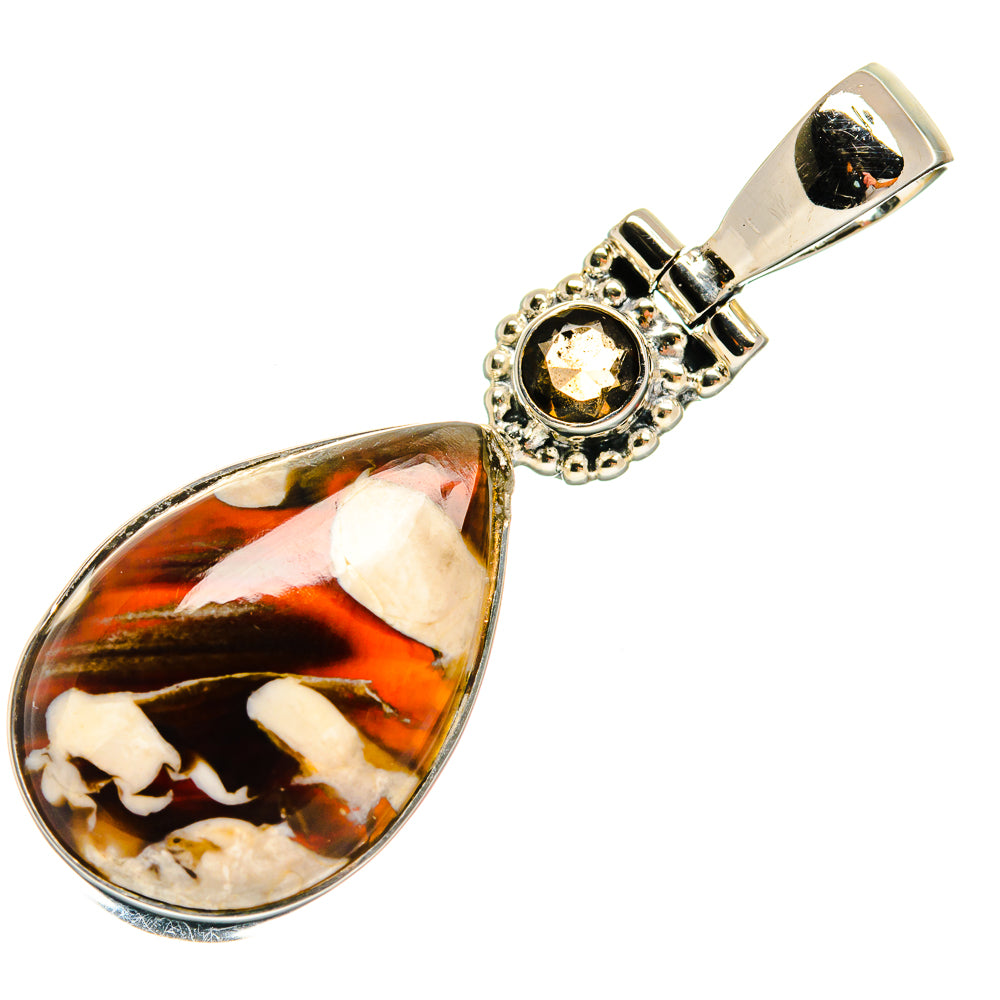 Peanut Wood Jasper Pendants handcrafted by Ana Silver Co - PD24991 - Photo 2