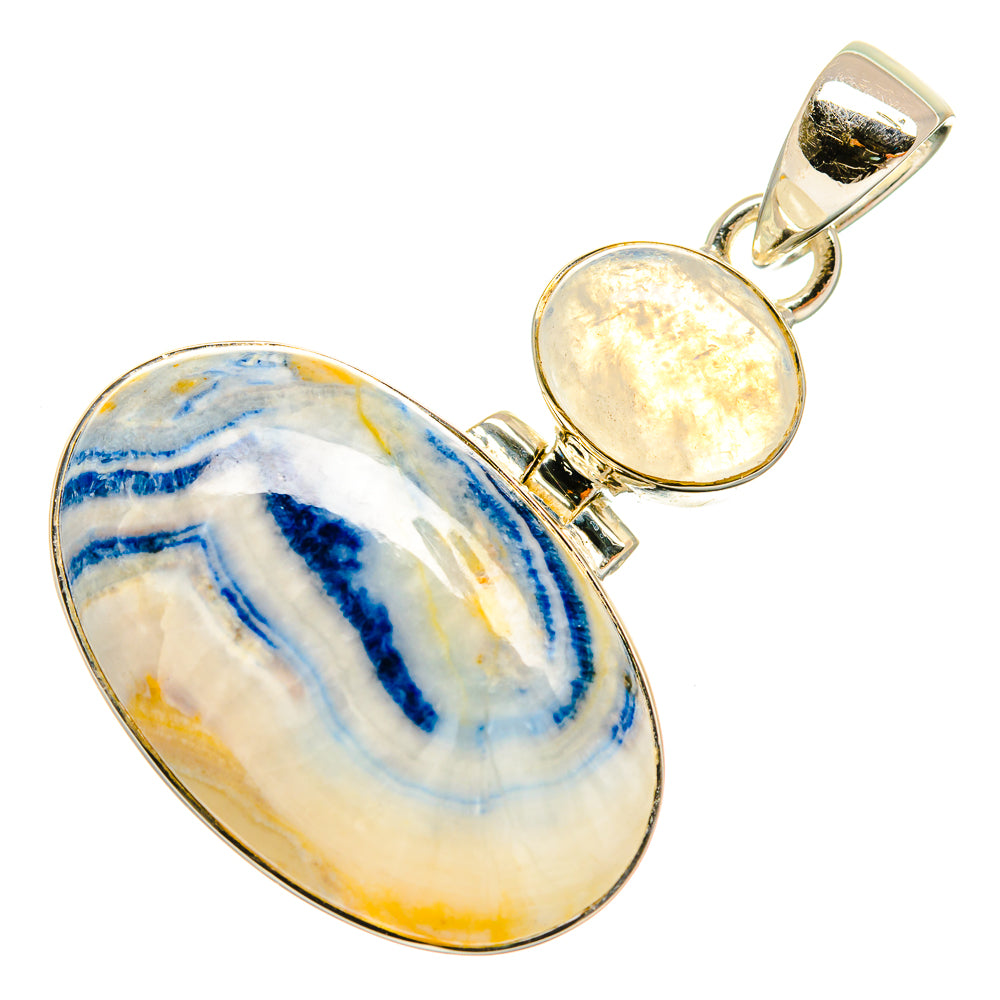 Blue Scheelite Pendants handcrafted by Ana Silver Co - PD24992 - Photo 2