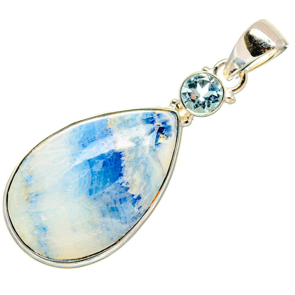 Blue Scheelite Pendants handcrafted by Ana Silver Co - PD24994 - Photo 2