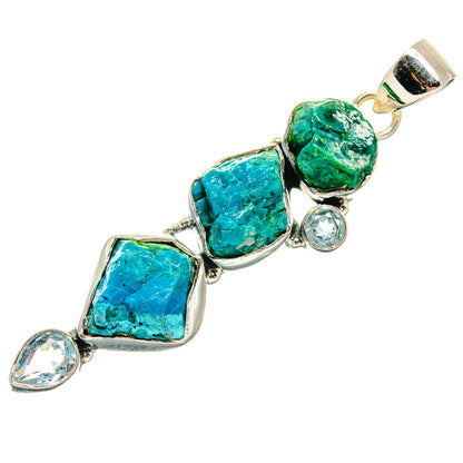 Chrysocolla Pendants handcrafted by Ana Silver Co - PD25006 - Photo 2