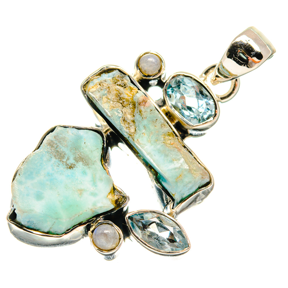 Larimar Pendants handcrafted by Ana Silver Co - PD25007 - Photo 2