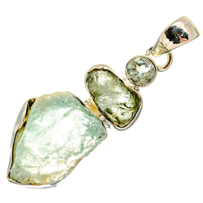 Aquamarine Pendants handcrafted by Ana Silver Co - PD25009 - Photo 2