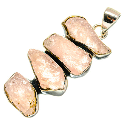 Rose Quartz Pendants handcrafted by Ana Silver Co - PD25016 - Photo 2