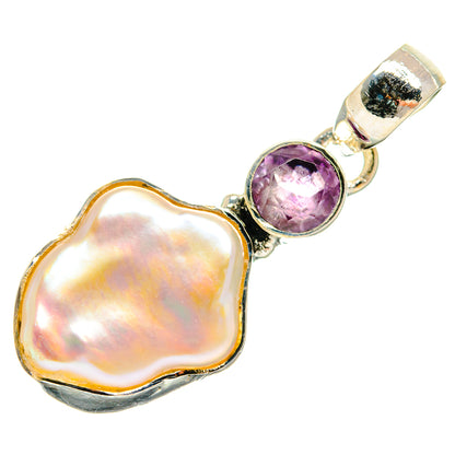 Mother Of Pearl Pendants handcrafted by Ana Silver Co - PD25032 - Photo 2
