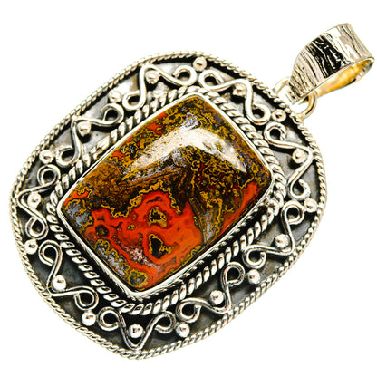 Moroccan Agate Pendants handcrafted by Ana Silver Co - PD25051 - Photo 2