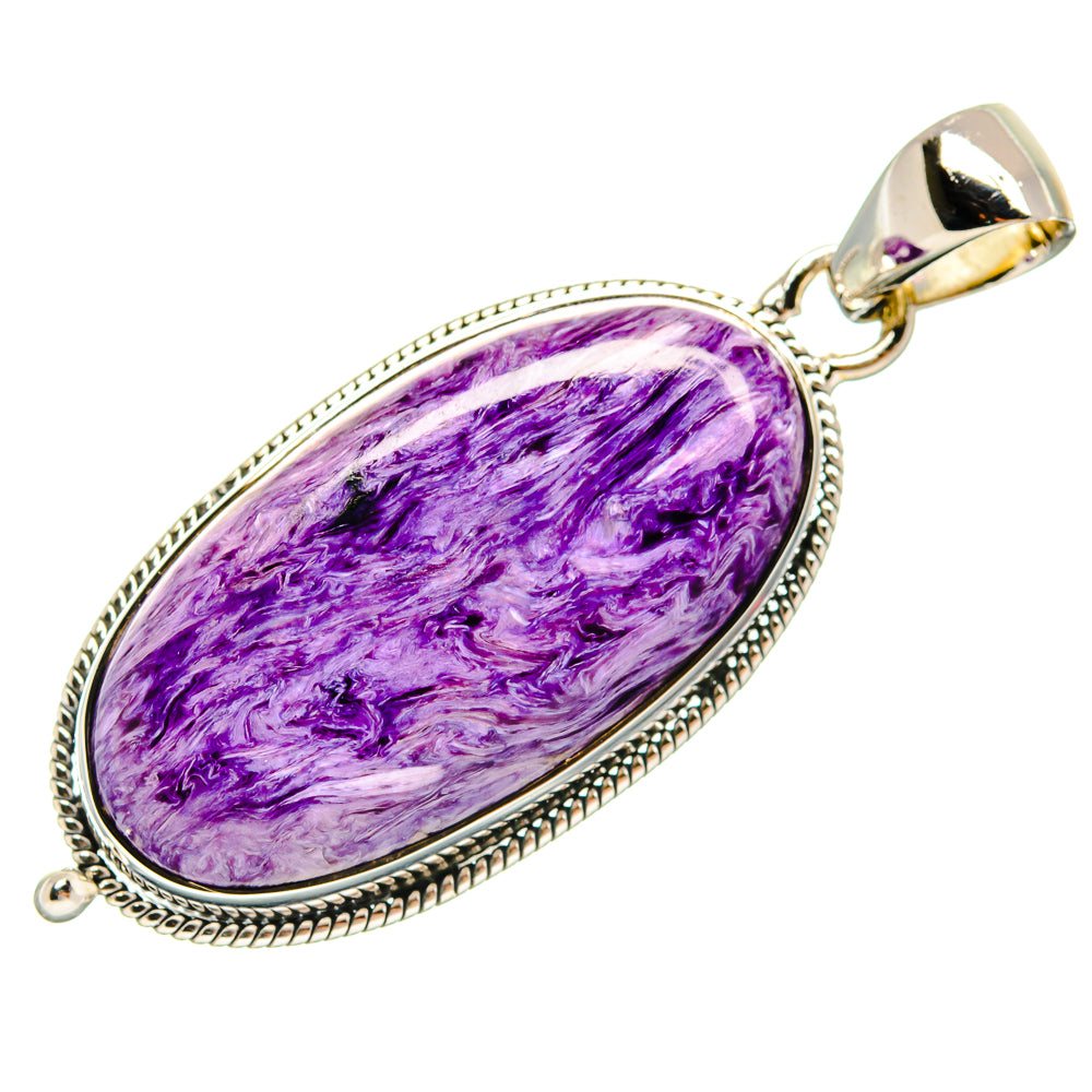 Charoite Pendants handcrafted by Ana Silver Co - PD25053 - Photo 2