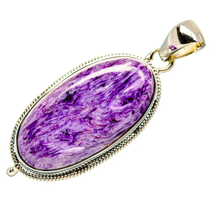 Charoite Pendants handcrafted by Ana Silver Co - PD25053 - Photo 2