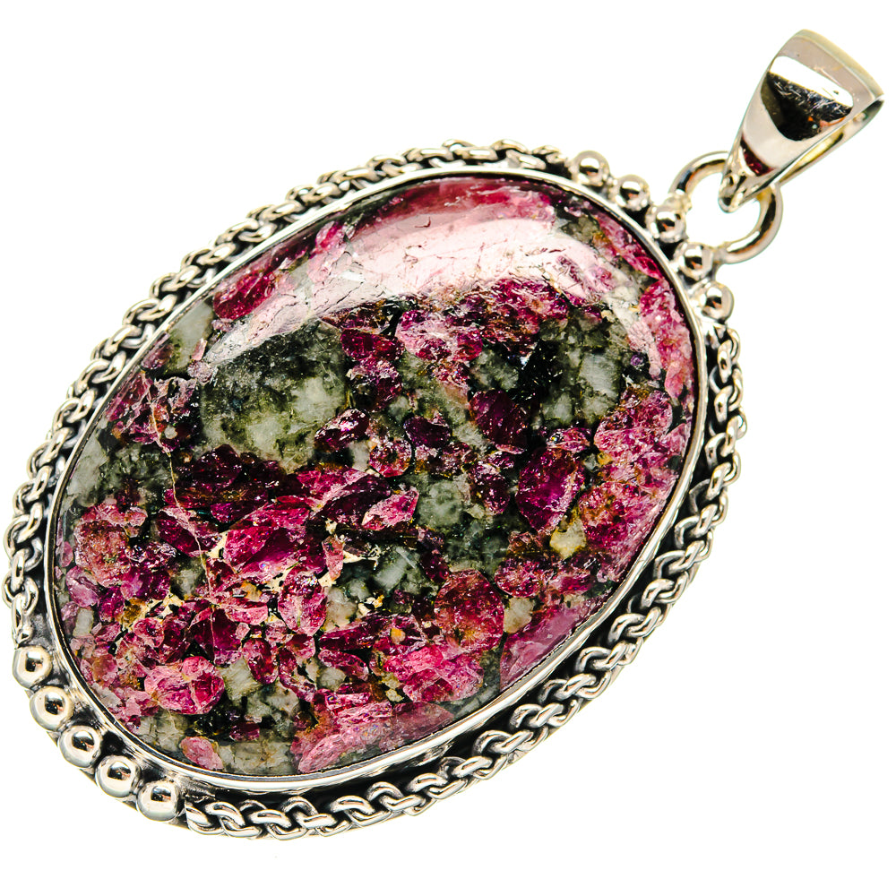 Russian Eudialyte Pendants handcrafted by Ana Silver Co - PD25057 - Photo 2
