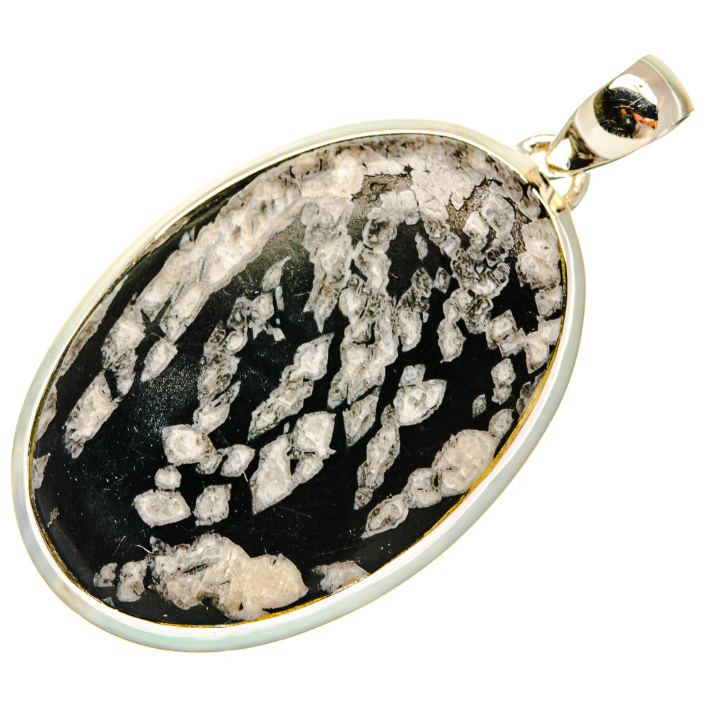 Chrysanthemum Stone Pendants handcrafted by Ana Silver Co - PD25063 - Photo 2