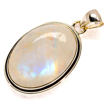 Rainbow Moonstone Pendants handcrafted by Ana Silver Co - PD25070 - Photo 2