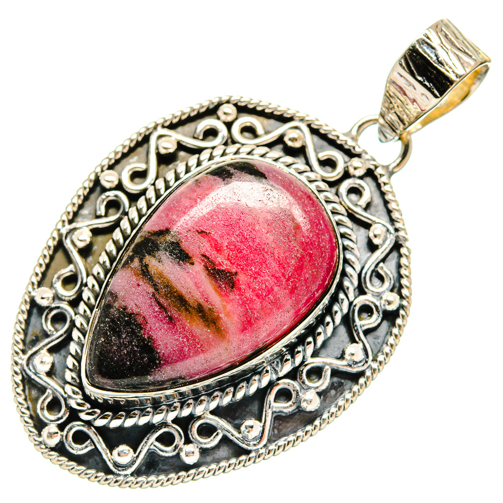 Rhodonite Pendants handcrafted by Ana Silver Co - PD25075 - Photo 2