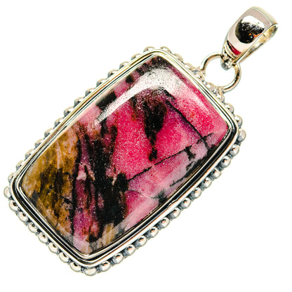 Rhodonite Pendants handcrafted by Ana Silver Co - PD25078 - Photo 2