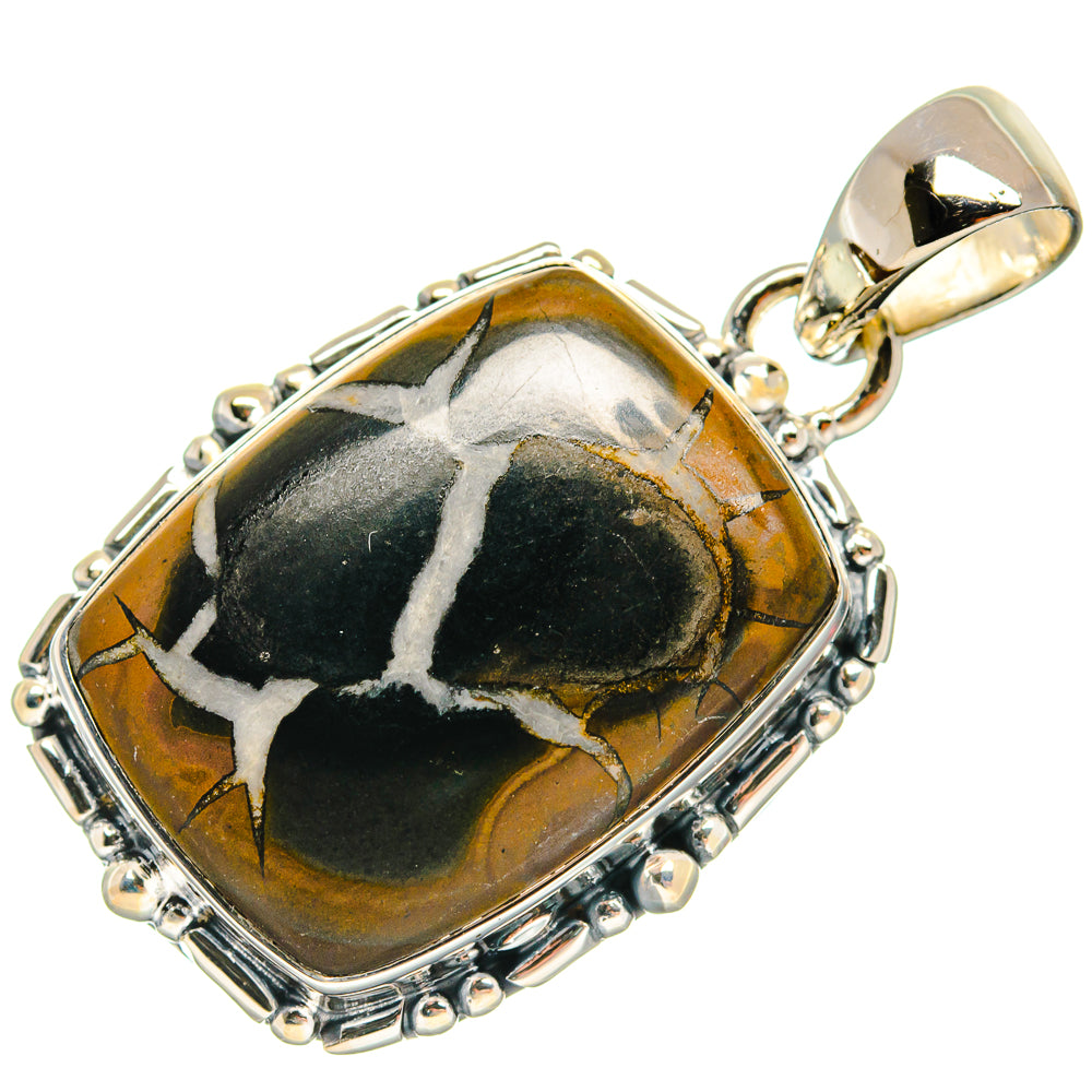 Septarian Geode Pendants handcrafted by Ana Silver Co - PD25081 - Photo 2