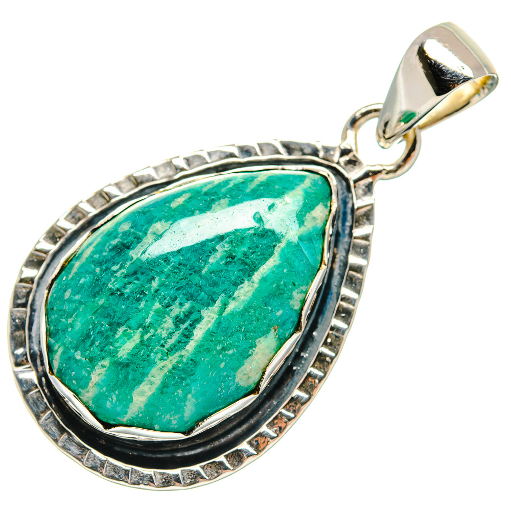 Amazonite Pendants handcrafted by Ana Silver Co - PD25083 - Photo 2