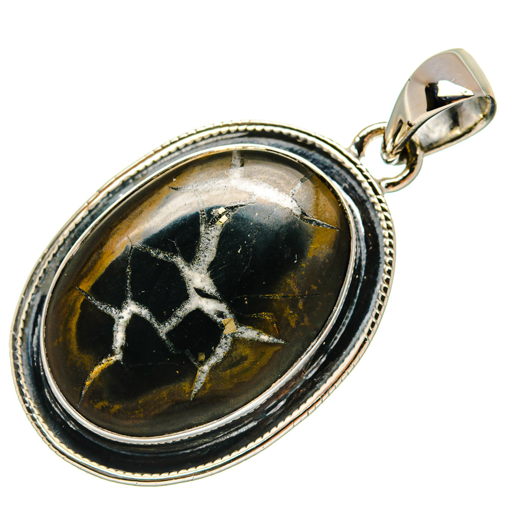 Septarian Geode Pendants handcrafted by Ana Silver Co - PD25084 - Photo 2