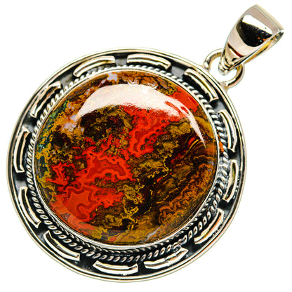 Moroccan Agate Pendants handcrafted by Ana Silver Co - PD25087 - Photo 2