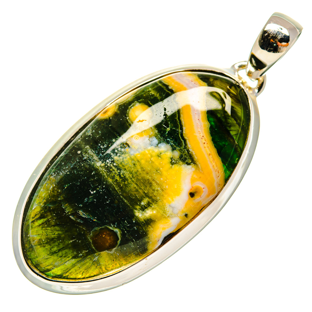 Ocean Jasper Pendants handcrafted by Ana Silver Co - PD25106 - Photo 2