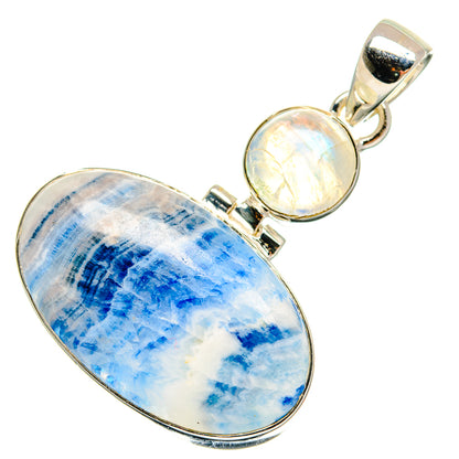 Blue Scheelite Pendants handcrafted by Ana Silver Co - PD25112 - Photo 2