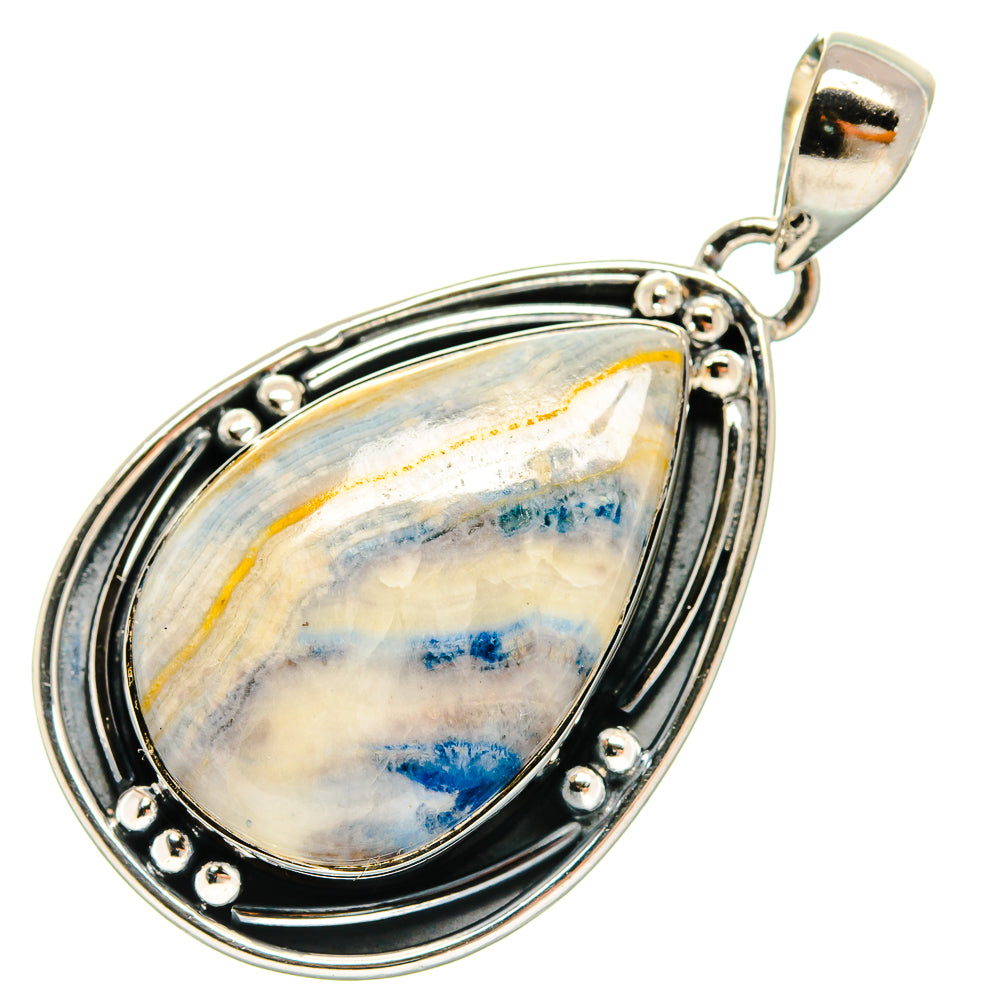 Blue Scheelite Pendants handcrafted by Ana Silver Co - PD25113 - Photo 2