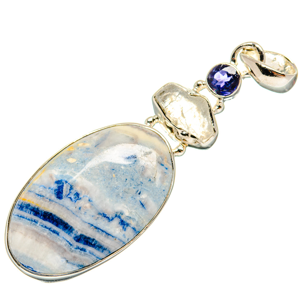 Blue Scheelite Pendants handcrafted by Ana Silver Co - PD25114 - Photo 2