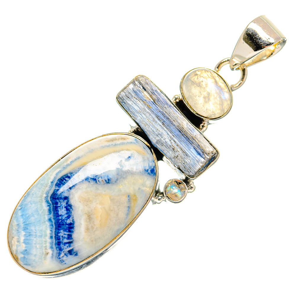 Blue Scheelite Pendants handcrafted by Ana Silver Co - PD25115 - Photo 2