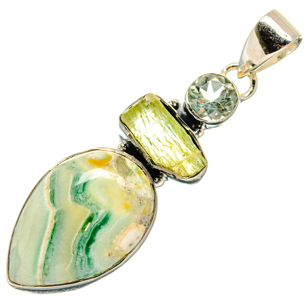 Ocean Jasper Pendants handcrafted by Ana Silver Co - PD25116 - Photo 2