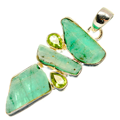 Chrysoprase Pendants handcrafted by Ana Silver Co - PD25124 - Photo 2