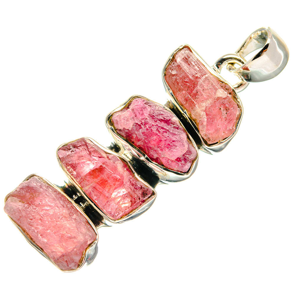 Pink Tourmaline Pendants handcrafted by Ana Silver Co - PD25125 - Photo 2
