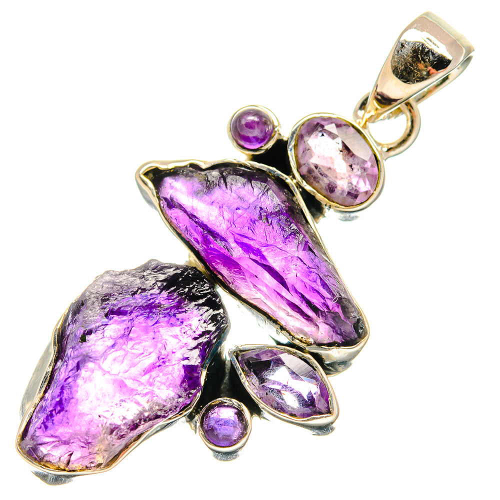 Amethyst Pendants handcrafted by Ana Silver Co - PD25129 - Photo 2