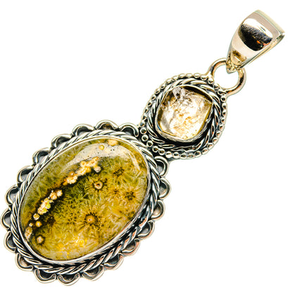 Ocean Jasper Pendants handcrafted by Ana Silver Co - PD25139 - Photo 2
