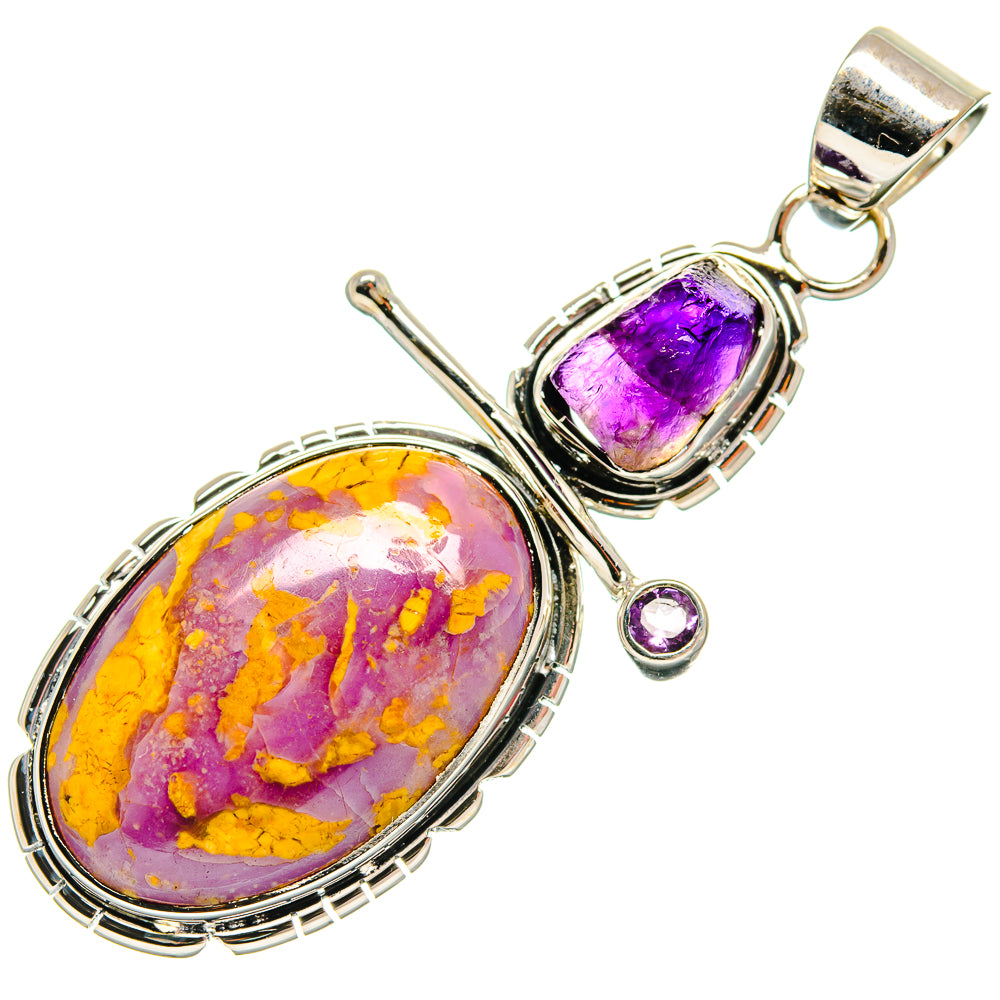 Phosphosiderite Pendants handcrafted by Ana Silver Co - PD25147 - Photo 2