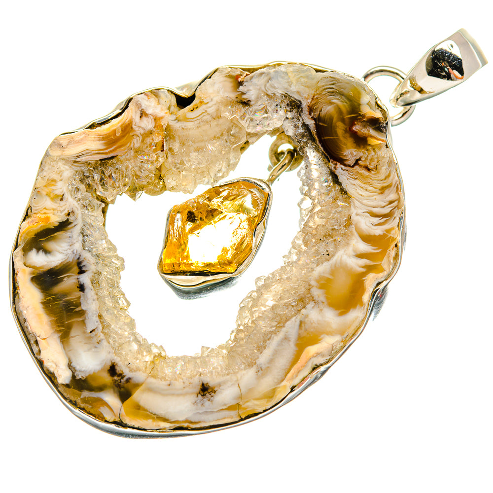 Occo Geode Pendants handcrafted by Ana Silver Co - PD25158 - Photo 2