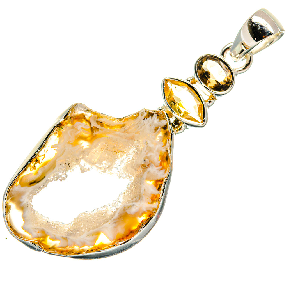Occo Geode Pendants handcrafted by Ana Silver Co - PD25160 - Photo 2