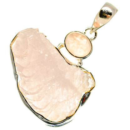 Rose Quartz Pendants handcrafted by Ana Silver Co - PD25167 - Photo 2